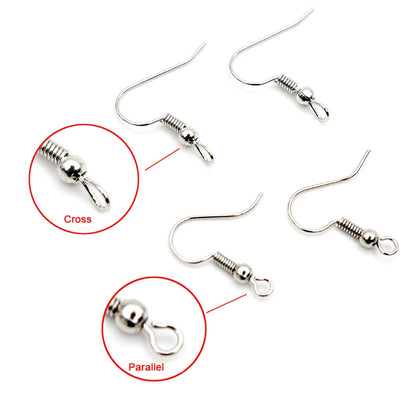 100pcs 20*17mm Gold Antique bronze Ear Hooks Earrings Clasps Findings Earring Wires For Jewelry Making Supplies Wholesale