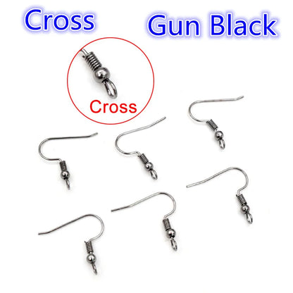 100pcs 20*17mm Gold Antique bronze Ear Hooks Earrings Clasps Findings Earring Wires For Jewelry Making Supplies Wholesale