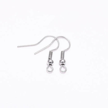 100pcs/Lot 20x17mm Alloy Ear Hooks Earrings Clasps Findings Earring Wires For Jewelry Making Charms Earrings Accessories