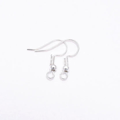 100pcs/Lot 20x17mm Alloy Ear Hooks Earrings Clasps Findings Earring Wires For Jewelry Making Charms Earrings Accessories