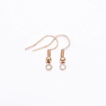 100pcs/Lot 20x17mm Alloy Ear Hooks Earrings Clasps Findings Earring Wires For Jewelry Making Charms Earrings Accessories