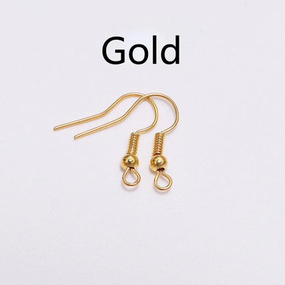 100pcs/lot 20x17mm DIY Earring Findings Earrings Clasps Hooks Fittings DIY Jewelry Making Accessories Iron Hook Earwire Jewelry