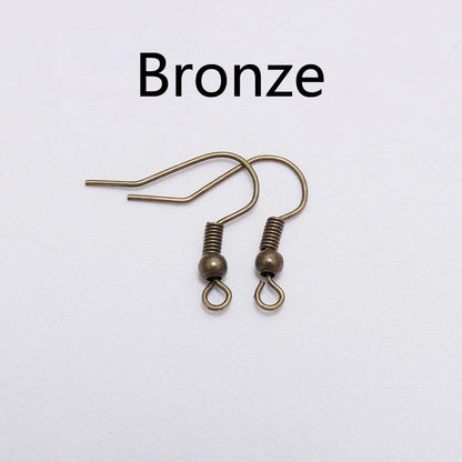 100pcs/lot 20x17mm DIY Earring Findings Earrings Clasps Hooks Fittings DIY Jewelry Making Accessories Iron Hook Earwire Jewelry