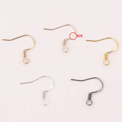100pcs/lot Ear Wires Earrings Hooks for Jewelry Earrings Making Supplies DIY Wholesale Accessories earring making supplies