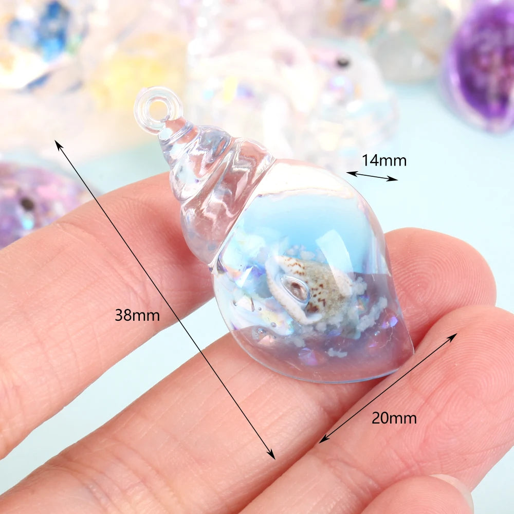 50Pcs/Lot Duck Star Ocean Animal Random Resin Charms Pendant Beads For Jewelry Making Findings DIY Bracelet Earring Accessories