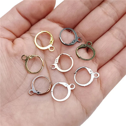13*16mm 20Pcs Lobster Clasp Hooks DIY For Earrings Jewelry Findings Ear Jewelry Accessories