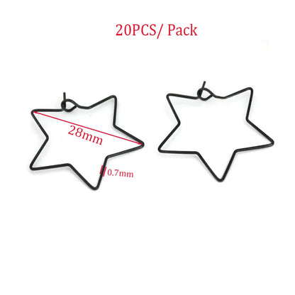 20-30PCS Stainless Steel Hypoallergenic Earring Hooks Findings Black Plated Earrings Clasp Wire For DIY Jewelry Making Supplier
