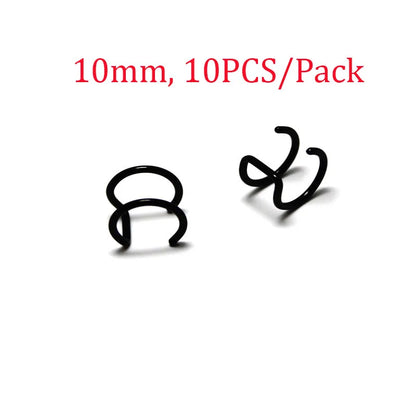 20-30PCS Stainless Steel Hypoallergenic Earring Hooks Findings Black Plated Earrings Clasp Wire For DIY Jewelry Making Supplier
