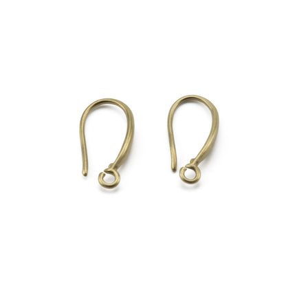 20Pcs Raw Brass Simple Earring Hooks Wire Connectors Findings Clasps For DIY Handmade Dangle Earrings Jewelry Making Accessories