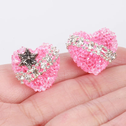 20X17mm 1/3/5pcs Star Love Heart Acrylic Beads For Jewelry Making DIY Necklace Bracelets Earring Accessories Valentine's Day