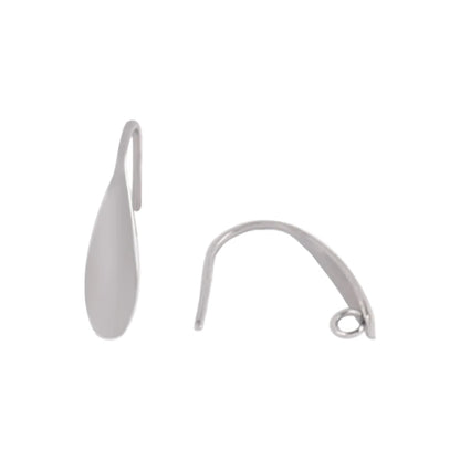 20pcs Stainless Steel Ear Hook Findings DIY Clasps Hooks Earwire Jewelry For Making Earring Supplies Accessories