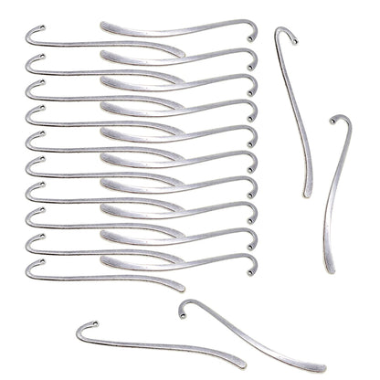 24 Pieces of Hook Bookmark Zinc Alloy Jewelry Findings Making Home Decor Collection Souvenirs DIY Crafts Gifts Bronze