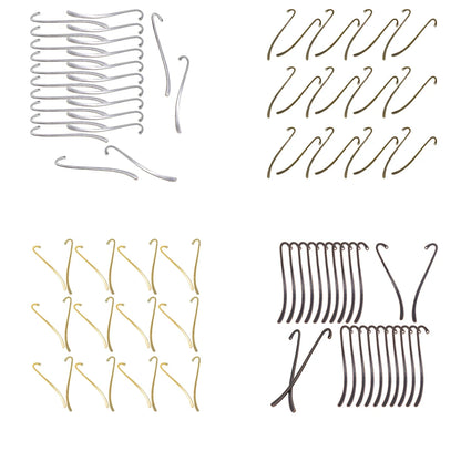 24 Pieces of Hook Bookmark Zinc Alloy Jewelry Findings Making Home Decor Collection Souvenirs DIY Crafts Gifts Bronze