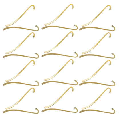 24 Pieces of Hook Bookmark Zinc Alloy Jewelry Findings Making Home Decor Collection Souvenirs DIY Crafts Gifts Bronze