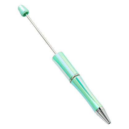 10Pcs UV Gradient Bead Pens Wholesale Students Diy Handmade Plastic Beadable Pen Plastic Ballpoint Pen