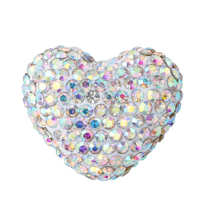 3pcs Love Crystal Rhinestones Colorful Bow Classic Straight Hole Beads DIY Phone Keychain Necklace Accessories