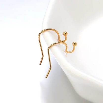 50-100pcs/lot Stainless Steel Earring Hooks Findings Earrings Clasps Ear WireEar Fittings For DIY Jewelry Making Accessories