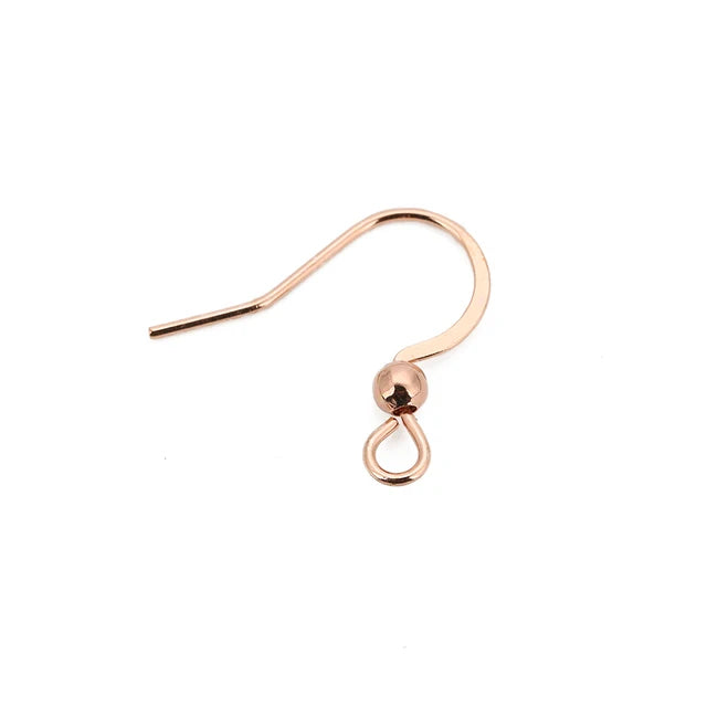 50Pcs Hypoallergenic Surgical Stainless Steel Multi Design Blank Ear Wire Fish Hooks for DIY Earring Jewelry Making Findings