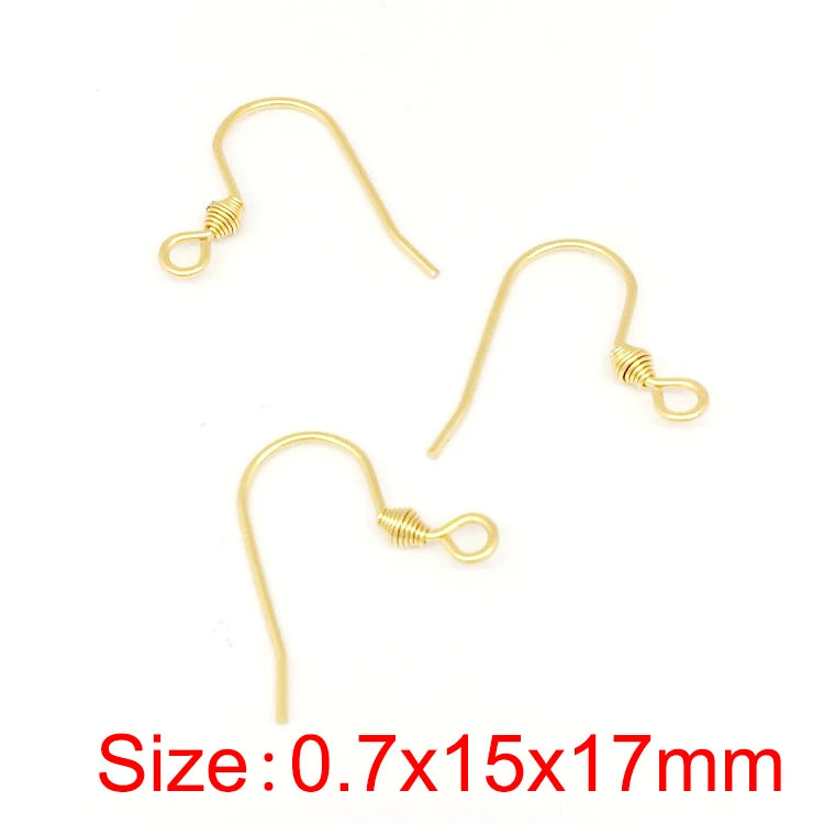 50Pcs Hypoallergenic Surgical Stainless Steel Multi Design Blank Ear Wire Fish Hooks for DIY Earring Jewelry Making Findings