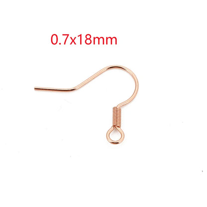 50Pcs Hypoallergenic Surgical Stainless Steel Multi Design Blank Ear Wire Fish Hooks for DIY Earring Jewelry Making Findings