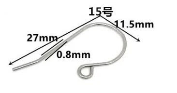 50Pcs Hypoallergenic Surgical Stainless Steel Multi Design Blank Ear Wire Fish Hooks for DIY Earring Jewelry Making Findings