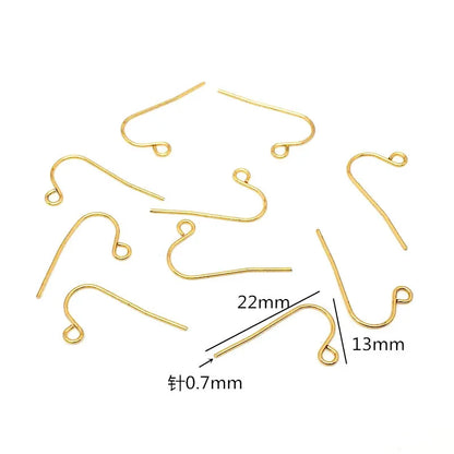 50Pcs Hypoallergenic Surgical Stainless Steel Multi Design Blank Ear Wire Fish Hooks for DIY Earring Jewelry Making Findings