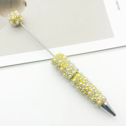 1pcs DIY Diamond Bead Pen Handmade Full Diamonds Personalized Luxury Beading Gift Ballpoint Pens for Writing Stationery
