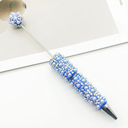 1pcs DIY Diamond Bead Pen Handmade Full Diamonds Personalized Luxury Beading Gift Ballpoint Pens for Writing Stationery