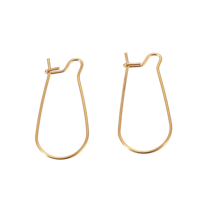 50pcs Stainless Steel Jewelry French Earring Hooks Findings Not Allergic Ear Hook Earrings Clasps For DIY Jewelry Making