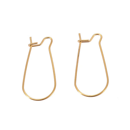 50pcs Stainless Steel Jewelry French Earring Hooks Findings Not Allergic Ear Hook Earrings Clasps For DIY Jewelry Making