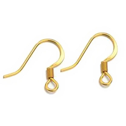 50pcs Stainless Steel Jewelry French Earring Hooks Findings Not Allergic Ear Hook Earrings Clasps For DIY Jewelry Making