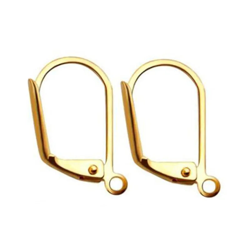 50pcs Stainless Steel Jewelry French Earring Hooks Findings Not Allergic Ear Hook Earrings Clasps For DIY Jewelry Making