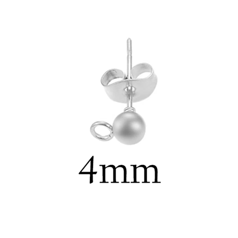 50pcs Stainless Steel Jewelry French Earring Hooks Findings Not Allergic Ear Hook Earrings Clasps For DIY Jewelry Making