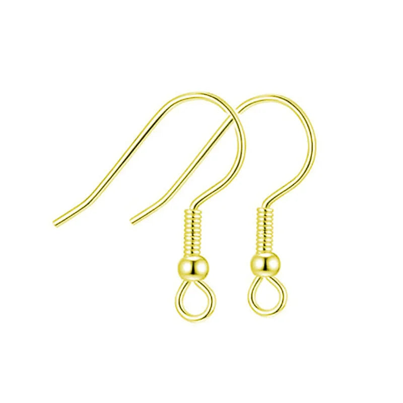 50pcs Stainless Steel Jewelry French Earring Hooks Findings Not Allergic Ear Hook Earrings Clasps For DIY Jewelry Making