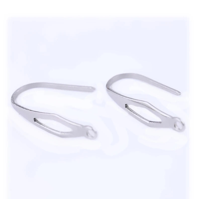50pcs Stainless Steel Jewelry French Earring Hooks Findings Not Allergic Ear Hook Earrings Clasps For DIY Jewelry Making
