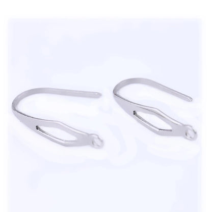 50pcs Stainless Steel Jewelry French Earring Hooks Findings Not Allergic Ear Hook Earrings Clasps For DIY Jewelry Making
