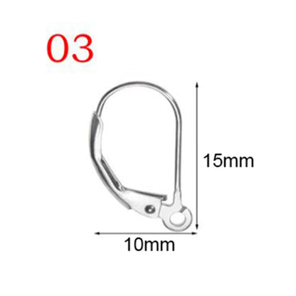 50pcs Stainless Steel Jewelry French Earring Hooks Findings Not Allergic Ear Hook Earrings Clasps For DIY Jewelry Making