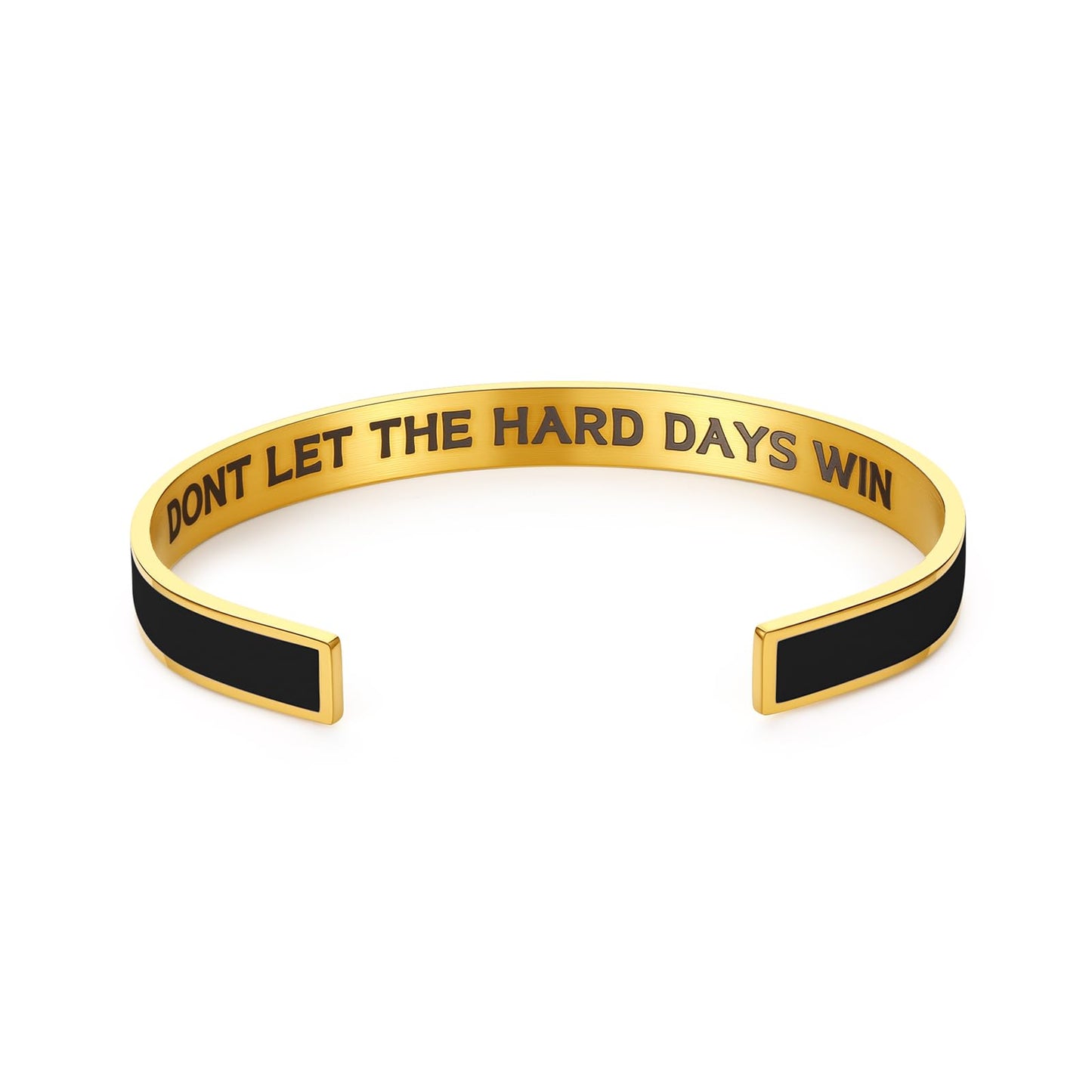Dont Let The Hard Days Win Bracelet for Women Men, Handmade Braided Adjustable Wrap Stainless Steel To My Daughter/Best Friend Inspirational Gifts Ladies Jewelry