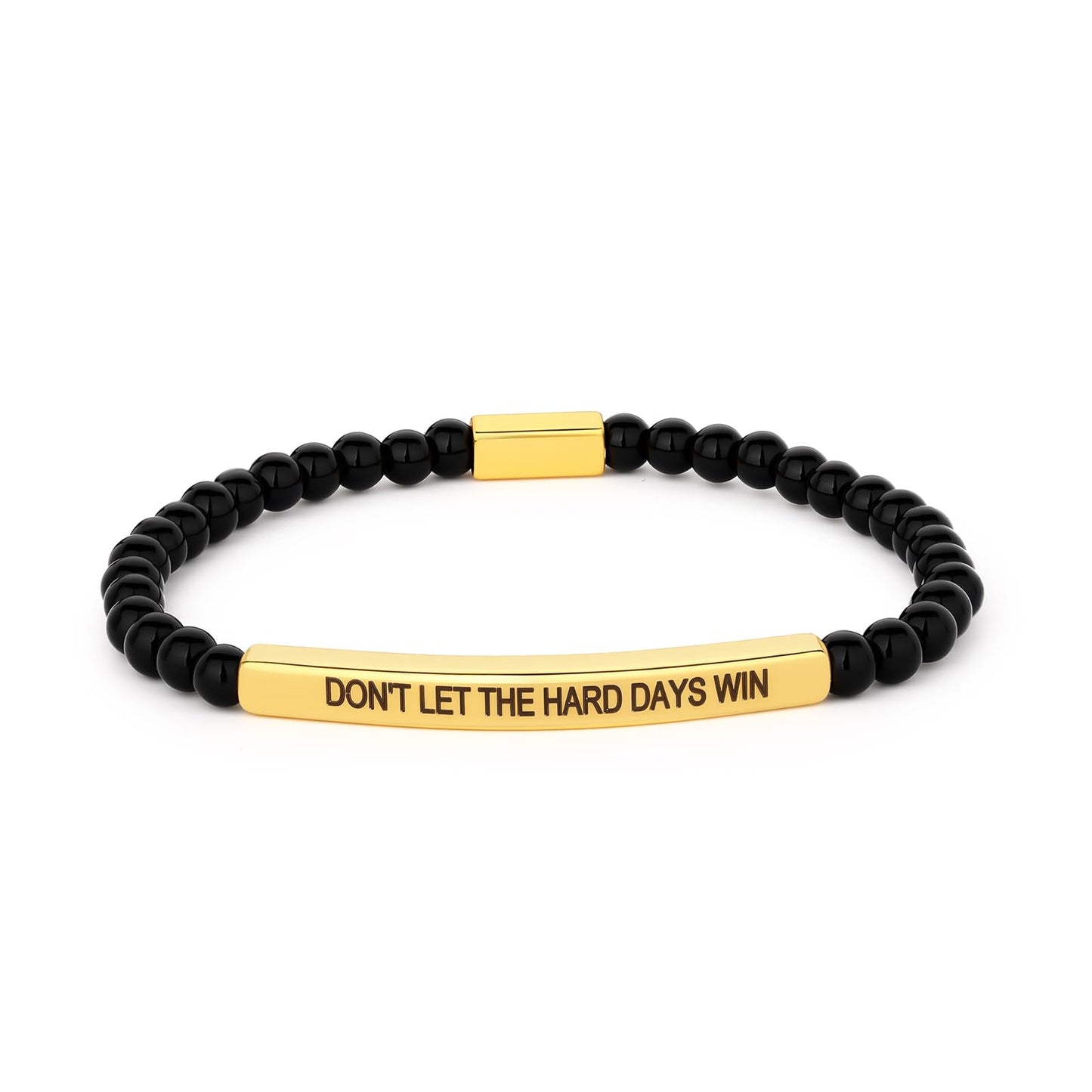 Dont Let The Hard Days Win Bracelet for Women Men, Handmade Braided Adjustable Wrap Stainless Steel To My Daughter/Best Friend Inspirational Gifts Ladies Jewelry