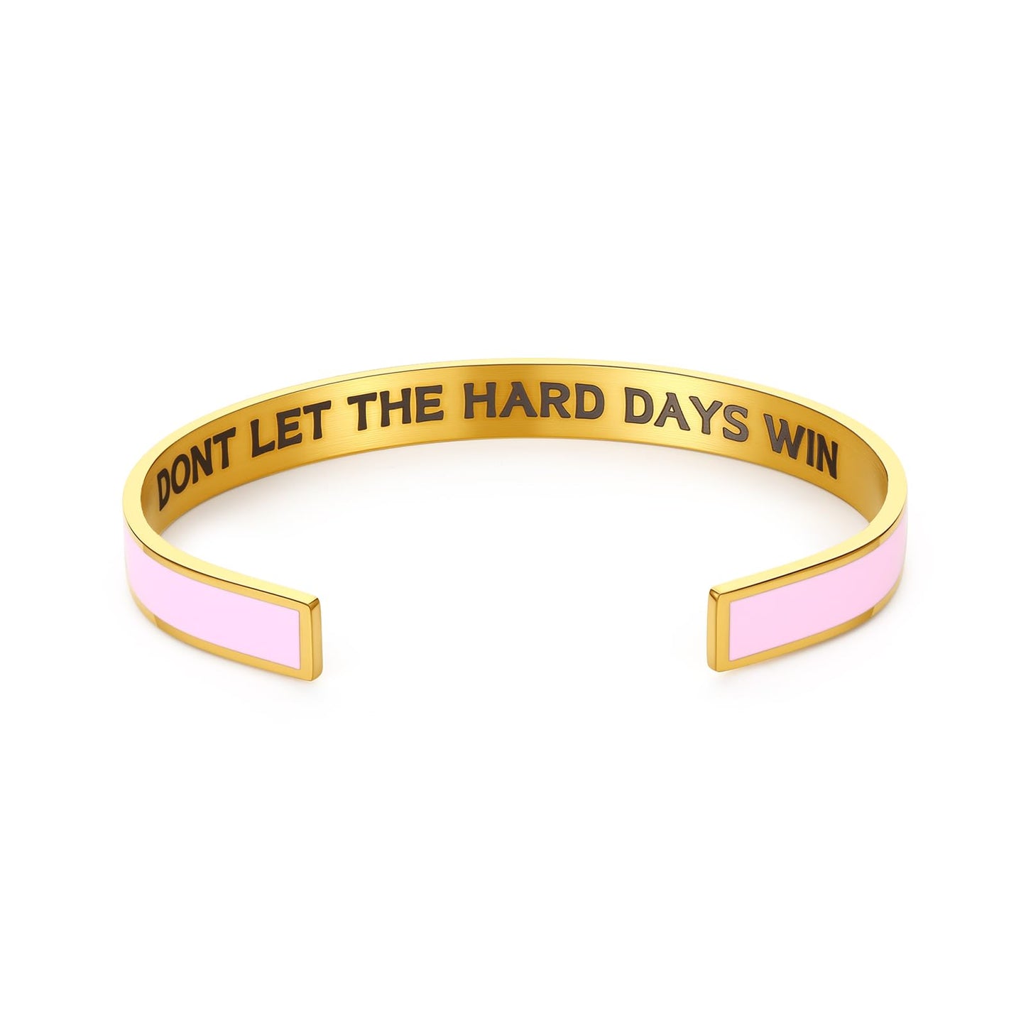 Dont Let The Hard Days Win Bracelet for Women Men, Handmade Braided Adjustable Wrap Stainless Steel To My Daughter/Best Friend Inspirational Gifts Ladies Jewelry