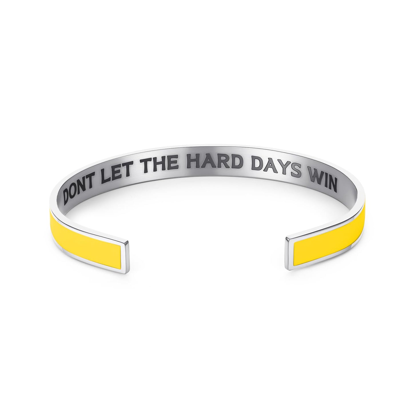 Dont Let The Hard Days Win Bracelet for Women Men, Handmade Braided Adjustable Wrap Stainless Steel To My Daughter/Best Friend Inspirational Gifts Ladies Jewelry