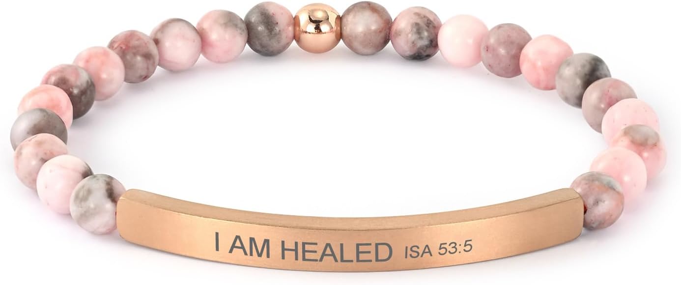 Inspirational Bracelets for Women,18K Gold Plated Christian Bible Verse Faith Jewelry, Religious Jesus Prayer Gift for Mom, Sister, Friend