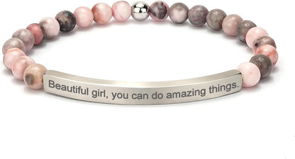 Inspirational Bracelets for Women,18K Gold Plated Christian Bible Verse Faith Jewelry, Religious Jesus Prayer Gift for Mom, Sister, Friend