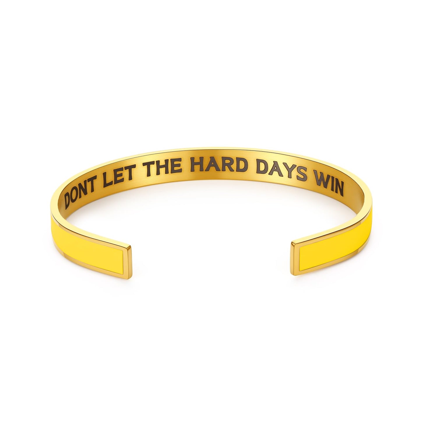 Dont Let The Hard Days Win Bracelet for Women Men, Handmade Braided Adjustable Wrap Stainless Steel To My Daughter/Best Friend Inspirational Gifts Ladies Jewelry