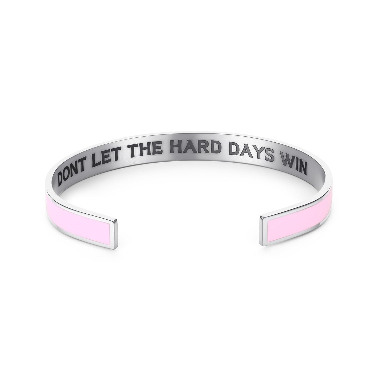 Dont Let The Hard Days Win Bracelet for Women Men, Handmade Braided Adjustable Wrap Stainless Steel To My Daughter/Best Friend Inspirational Gifts Ladies Jewelry