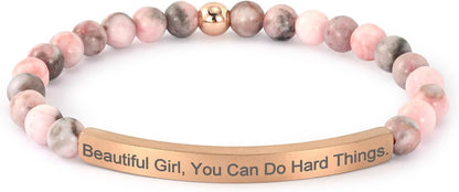 Inspirational Bracelets for Women,18K Gold Plated Christian Bible Verse Faith Jewelry, Religious Jesus Prayer Gift for Mom, Sister, Friend