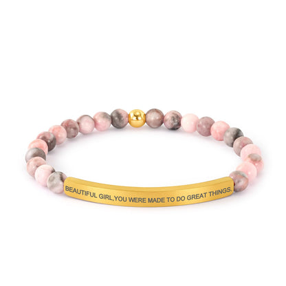 Inspirational Bracelets for Women,18K Gold Plated Christian Bible Verse Faith Jewelry, Religious Jesus Prayer Gift for Mom, Sister, Friend
