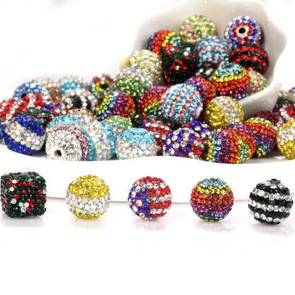 50PCS 16mm Colorful Disco Ball Christmas Cube Beads For Jewelry Making Findings DIY Bracelet Necklace Earring Accessories