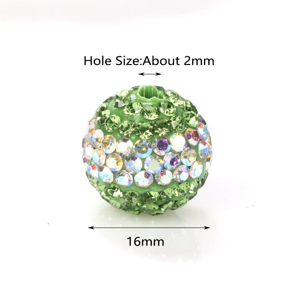 50PCS 16mm Colorful Disco Ball Christmas Cube Beads For Jewelry Making Findings DIY Bracelet Necklace Earring Accessories