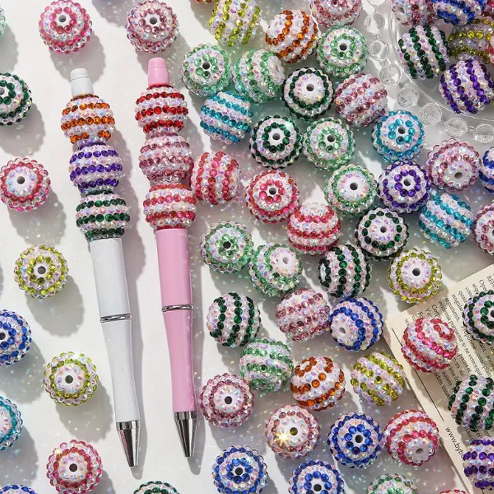 50PCS 16mm Colorful Disco Ball Christmas Cube Beads For Jewelry Making Findings DIY Bracelet Necklace Earring Accessories